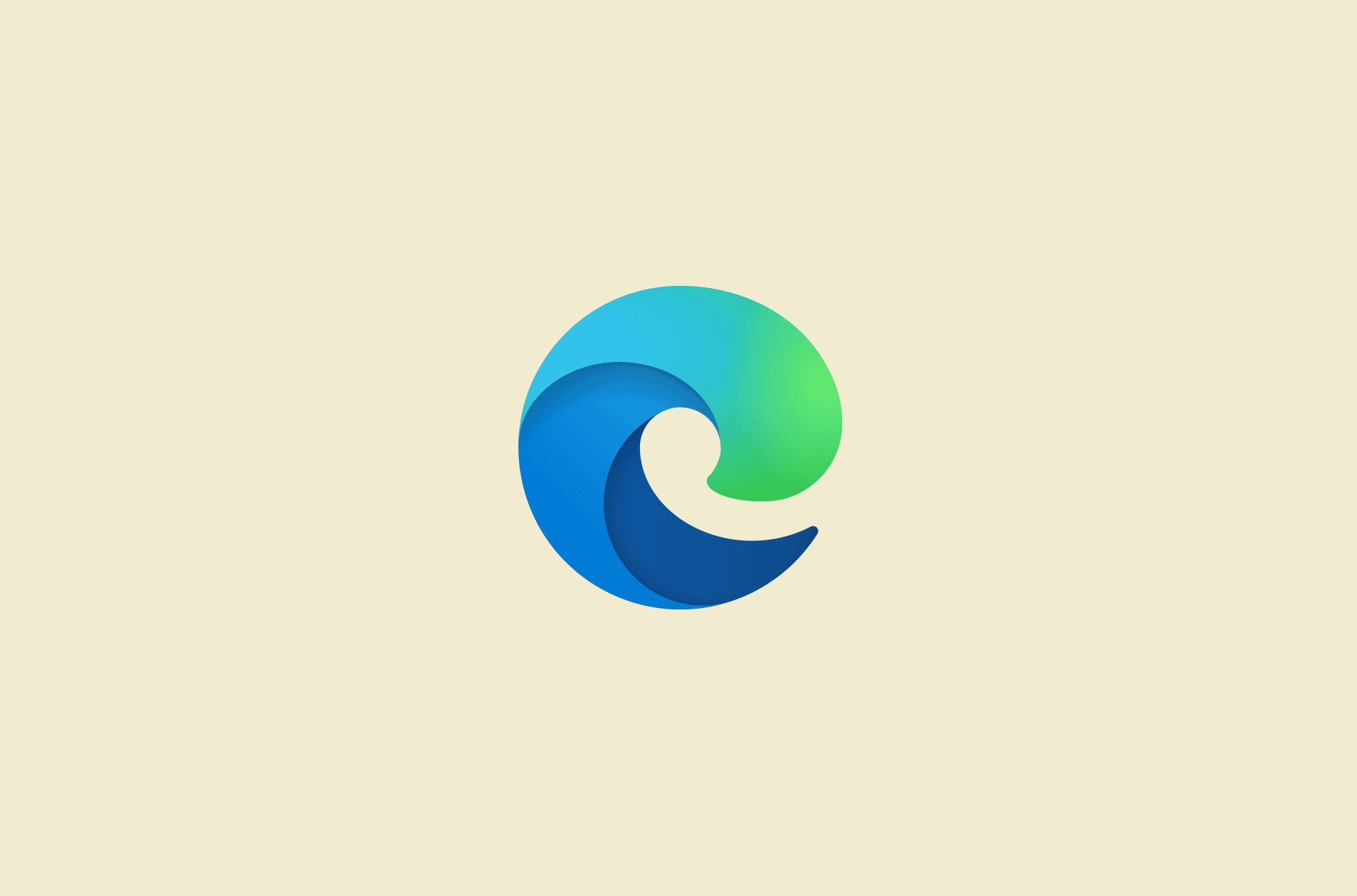 Microsoft Edge logo.