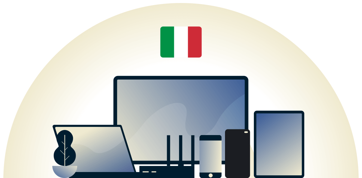VPN italien prot&eacute;geant une vari&eacute;t&eacute; de dispositifs.